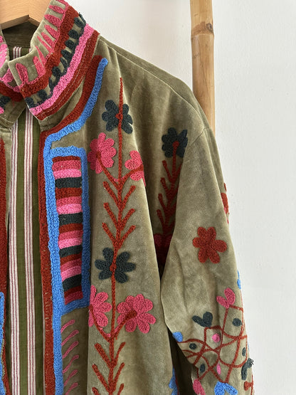 Casaco Comprido Veludo