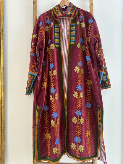 Casaco Comprido Veludo